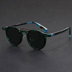 Lunettes de Soleil Rondes Polarisées Homme Antibes – Monture Rétro, Verres Anti-Rayures