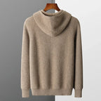 Sweat à Capuche en Maille Laine et Cachemire Homme Valence – Hoodie Tricot Doux et Chaud