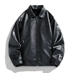 Blouson Aviateur en Cuir Homme Belmont – Bomber Cuir Grain Souple à Col Montant