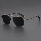 Lunettes de Soleil Aviateur Homme Saint-Tropez – Monture Titane Légère, Verres Anti-Rayures UV400