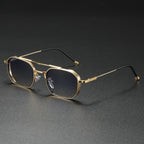 Lunettes de Soleil Aviateur Rétro Homme Juan-les-Pins – Monture Aluminium Légère, Verres Dégradés UV400