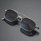 Lunettes de Soleil Aviateur Rétro Homme Juan-les-Pins – Monture Aluminium Légère, Verres Dégradés UV400