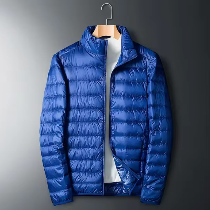 Doudoune Légère Homme Chablis – Veste Matelassée Coupe-Vent Garnie de Duvet de Canard