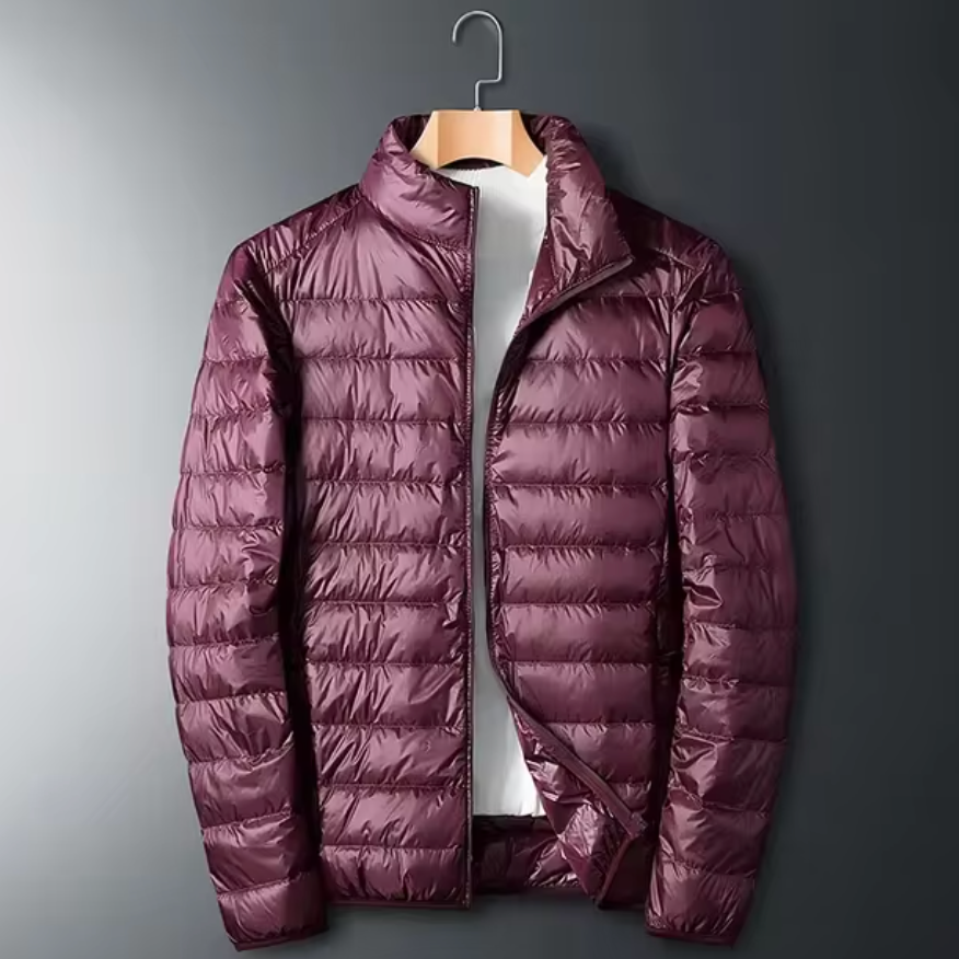 Doudoune Légère Homme Chablis – Veste Matelassée Coupe-Vent Garnie de Duvet de Canard
