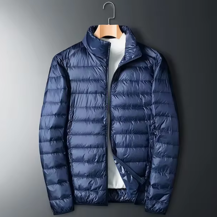 Doudoune Légère Homme Chablis – Veste Matelassée Coupe-Vent Garnie de Duvet de Canard