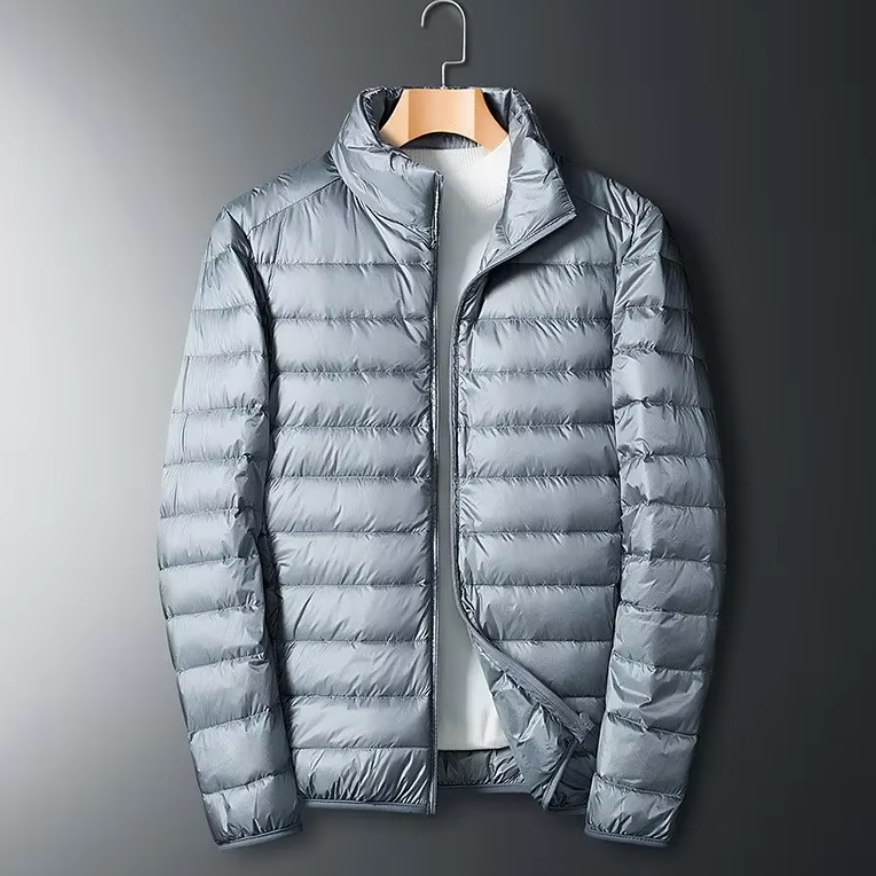 Doudoune Légère Homme Chablis – Veste Matelassée Coupe-Vent Garnie de Duvet de Canard