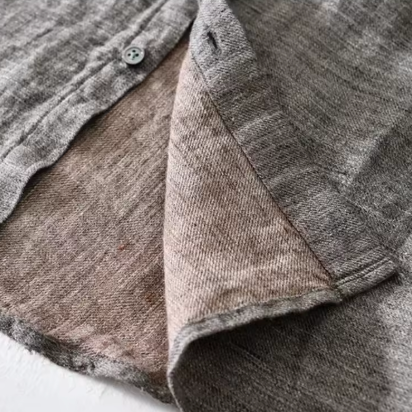 Chemise en Lin Homme Calvi – Chemise 100 % Lin Manches Longues, Légère et Respirante
