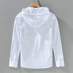 Veste à Capuche Zippée en Coton Homme Frontignan – Hoodie 100 % Coton Léger à Rayures