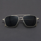 Lunettes de Soleil Aviateur Homme Saint-Tropez – Monture Titane Légère, Verres Anti-Rayures UV400