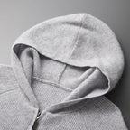 Sweat à Capuche en Maille Laine et Cachemire Homme Valence – Hoodie Tricot Doux et Chaud