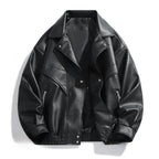 Blouson Aviateur en Cuir Vintage Homme Tarbes – Bomber Cuir Brut Zippé à 3 Poches