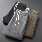 Pantalon Jogging en Coton Homme Saint-Malo – Jogger Décontracté Délavé à Cordon et Poches Profondes