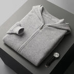 Sweat à Capuche en Maille Laine et Cachemire Homme Valence – Hoodie Tricot Doux et Chaud