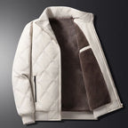 Manteau Matelassé Homme Chamonix – Manteau Chaud Doublé Polaire Coton à Motif Losange