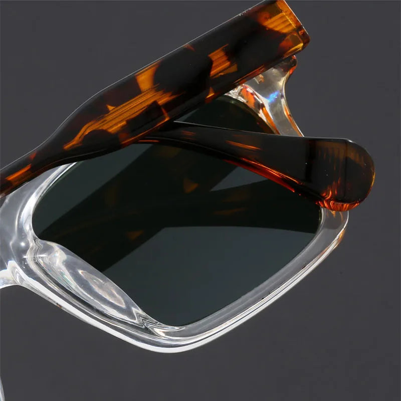 Lunettes de Soleil Carrées Homme Toulon – Monture Rétro Épaisse Légère, Protection UV400
