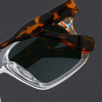 Lunettes de Soleil Carrées Homme Toulon – Monture Rétro Épaisse Légère, Protection UV400