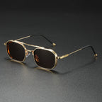 Lunettes de Soleil Aviateur Rétro Homme Juan-les-Pins – Monture Aluminium Légère, Verres Dégradés UV400
