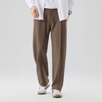 Pantalon Décontracté Homme Fontaine – Pantalon Fluide Extensible et Respirant à Revers