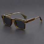 Lunettes de Soleil Carrées Homme Toulon – Monture Rétro Épaisse Légère, Protection UV400
