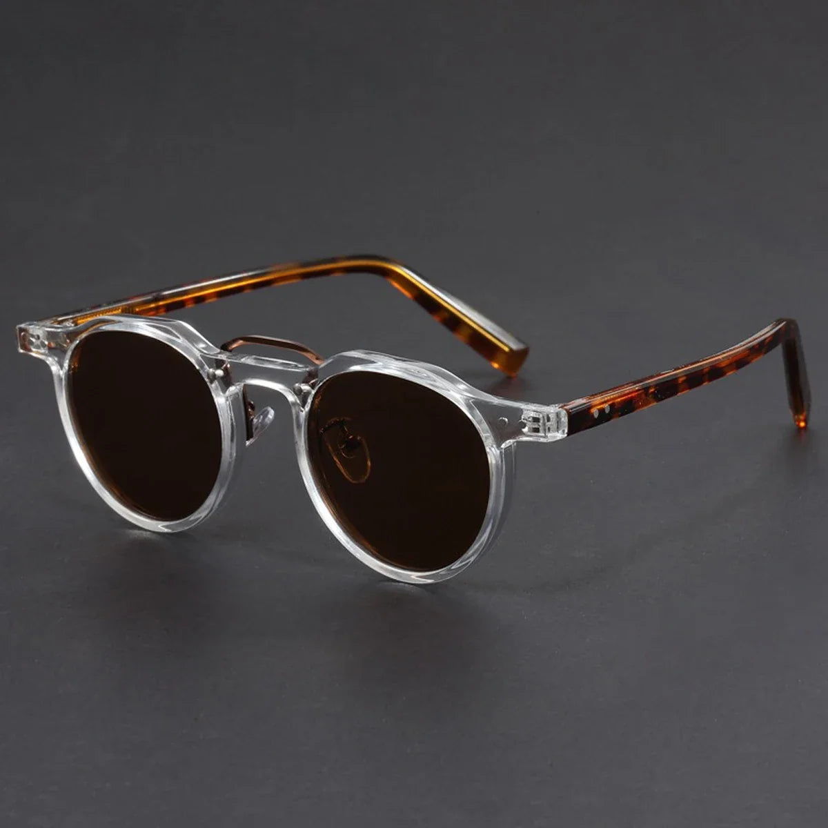 Lunettes de Soleil Rondes Polarisées Homme Antibes – Monture Rétro, Verres Anti-Rayures