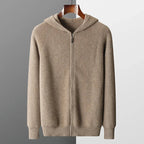 Sweat à Capuche en Maille Laine et Cachemire Homme Valence – Hoodie Tricot Doux et Chaud