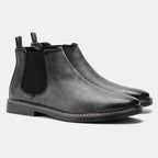 Bottines à Élastiques en Cuir Homme Vincennes – Boots Intemporelles Faciles à Enfiler, Semelle Caoutchouc