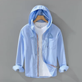 Veste à Capuche Zippée en Coton Homme Frontignan – Hoodie 100 % Coton Léger à Rayures