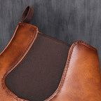 Bottines à Élastiques en Cuir Homme Vincennes – Boots Intemporelles Faciles à Enfiler, Semelle Caoutchouc