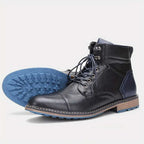 Bottines Richelieu en Cuir Homme Saint-Germain – Boots Brogue Classiques Style Anglais