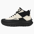 Chaussures de Randonnée Rétro Imperméables Homme Vercors – Bottines Outdoor Antidérapantes Noir et Blanc